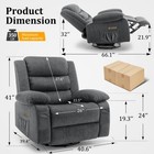 Korser 270   Power Swivel Rocker Recliner For Adults With Massage Heat Usb Port
