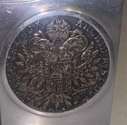 Wwii Theatre Trench Art Austrian 1780 Thaler Encased Machined Aluminum Lighter