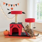Cat Tree Tower Condo Furniture Scratch Post Tree Kitty Play House For Rest Red