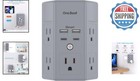 5-outlet Surge Protector Power Strip With 4 Usb Ports And Wall Mount Capability
