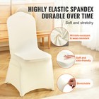 30pcs White Stretch Spandex Folding Chair Covers For Wedding Party Dining