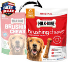 Brushing Chews Large Daily Dental Dog Treats  33 7 Oz Bag