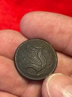 Dug Civil War Relic Confederate Manuscript I Coat Button