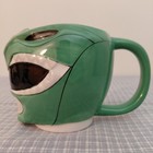 Power Rangers Green Ranger Helmet Shaped Ceramic Mug Jason David Frank 2018