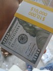 100  Bills Hollywood Movie Prop Toys Money Bank Film Cash Paper  10 000 Movie