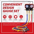 Hvac Manifold Gauge Set For R22 r410a r134a Refrigerant  3 Way Ac Refrigerant   