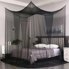 Mosquito Net Bed Canopy King Queen Double Single Size Insect Protection White