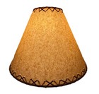 Rustic Oiled Kraft Laced Lamp Shade - 18 