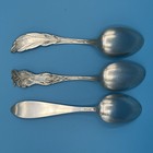Lot Of 3 Antique Sterling Souvenir Spoons South Dakota Early 1900s  44 Grams