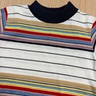 Vintage 70s 80s Health Tex Toddler Striped T Shirt Size 6 Ringer Permanent Press