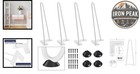 Hairpin Furniture Legs 12 In White Set Of 4 Heavy Duty Steel Table Legs