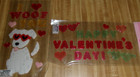 Valentine s Day Window Gel Clings New Dog  i Woof You    Happy Valentine s Day