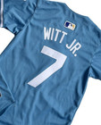       tariffs    Free  Youth s Royals  7 Bobby Witt Jr  Light Blue Cool Base Jersey 