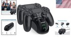Portable Ps4 Controller Charger Dock - Dual Usb   Led Indicator For Efficiency