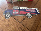 Nice  12    Amoco Gas   Oil Service Porcelain Sign Gas Truck