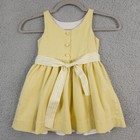 Polo Ralph Lauren Dress Girls 3 3t Yellow Woven Belted Sleeveless Lined Twirl