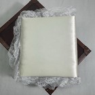 Vintage Coquette Wedding Satin Ruffle Lace Scrapbook Photo Album Shabby Chic