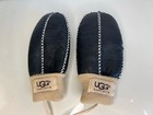 Ugg Mittens Mitts For Baby Infant Black Leather Knit Winter Mittens Euc