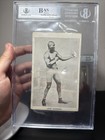 Boxing Legend Jack Johnson Hand Signed Photo Beckett Rare Heavyweight Champion