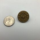 Hoboken Police Uniform Button Chas Reese Ny Obsolete Vintage Brass Tone 1 