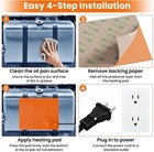 Engine Block Heater 150w 120v  2pcs Silicone Oil Pan Heater Pad With Thermostat 