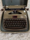 Rheinmetall Kst Typewriter   1950s   Working   Olive Green With Case