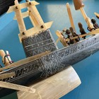 Rare  Vintage Asian Dragon Boat  Intricate 20  Long