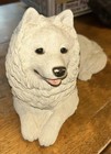 Sandicast Samoyed Dog Figurine 10  Sandra Brue Vtg 1986