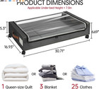 Under Bed Storage With Wheels  2pack Under Bed Storage Containers  Under Bed Sho