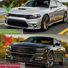For Dodge Charger Srt R t Scat 2015-2023 Front Bumper Lip Spoiler Splitter Gloss