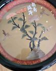 Vintage Oriental Asian Chinese Framed 3d Imitation Jade Coral Art Scene Set Of 3