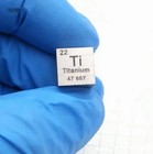 Ti Pure Titanium Metal Cube Block Sample Science Chemistry Element Collection