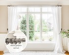 Blasthome Luxury Matte Graphite 12ft Custom Curtain Rod 1 1 4  Diameter