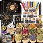 Ultimate 60 Pcs Witchcraft Tools   Spell Kit - Natural Crystals   Herbs Included