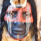 Native American Spirit Mask Dog Soldier By Cindy Jo Popejoy Blackfoot Tribe