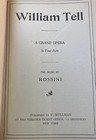 Vintage C1920s Century Opera  Company Libretto Program For William Tell  Rossini