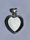 Sterling Silver Heart Pendant Bezel