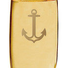8 Oz  Personalized Nautical Wedding Toasting Reusable Glass Champagne Flutes - 2