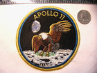 Vintage original Apollo 11  xi   big  Crew Patch Texas Art Embroidery Nasa