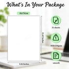 White Cardstock  31 Sheets 85lb 230 Gsm White Cardstock Paper For Invitations   