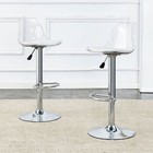 Set Of 2 Modern Minimalist Restaurant Bar Chairs Bar Stools 360    Rotate Indoor