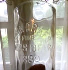 1889 John Graf s Weiss Beer Large Embossed Glass Milwaukee  Wisconsin