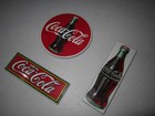 Lot Of 3 Vintage Coca Cola Refrigerator Magnets Advertising Retro Style Bottle