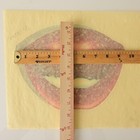 Authentic Vintage Photolith Usa Mouth Transfer Iron On