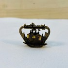 Vintage Disneyland Sleeping Beauty Castle Scarf Slide Ring Gold Tone Disney