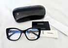 Chanel 3460 Black Square Eyeglasses 52-17-140 Women Designer Optical Frames