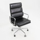 2003 Herman Miller Eames Soft Pad Executive Desk Chair Black Leather 15x Avail
