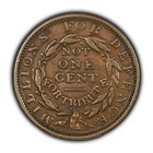1837 Hard Times Token - Not One Cent - Original Xf au - Ht-46 - Sku-z4876