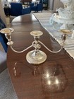 Vintage Viners Of Sheffield Alpha Plate Silver Plated Candelabra Approx 14 5 x7 