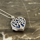 Sterling Silver Tree Of Life Heart Locket Necklace